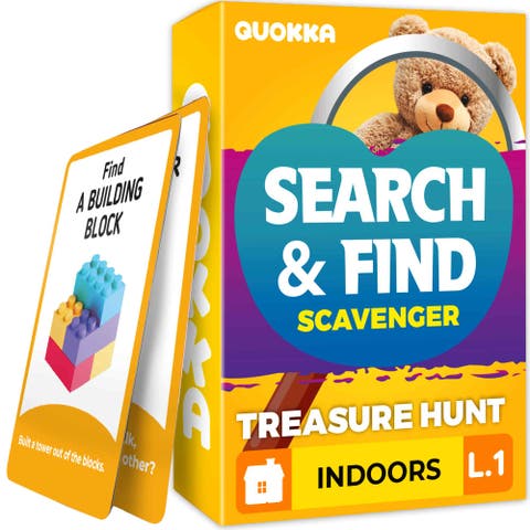 Scavenger Hunt Card Game Set for Kids