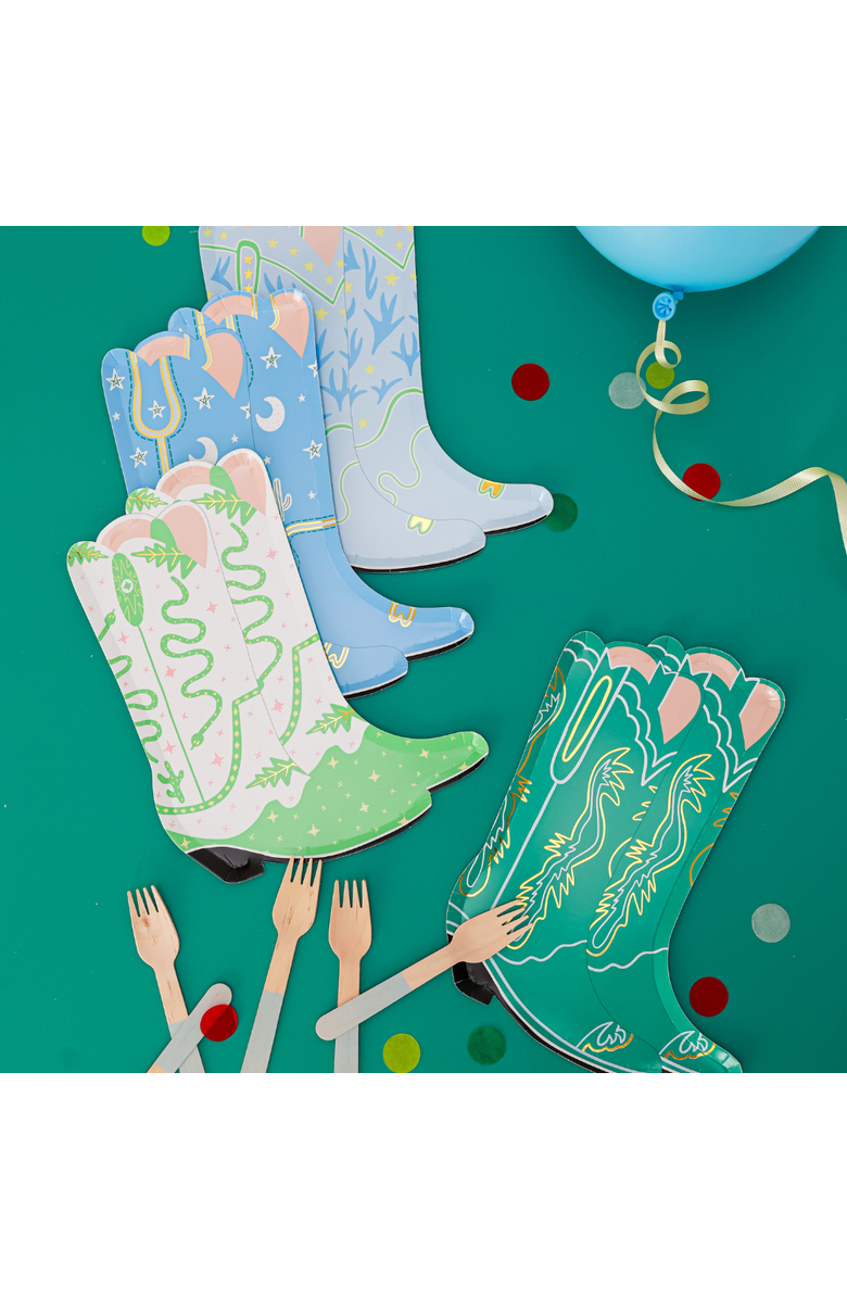 Daydream Society Yeehaw Large "Boot" Plates, Alternate, color, Assorted Pre-Pack