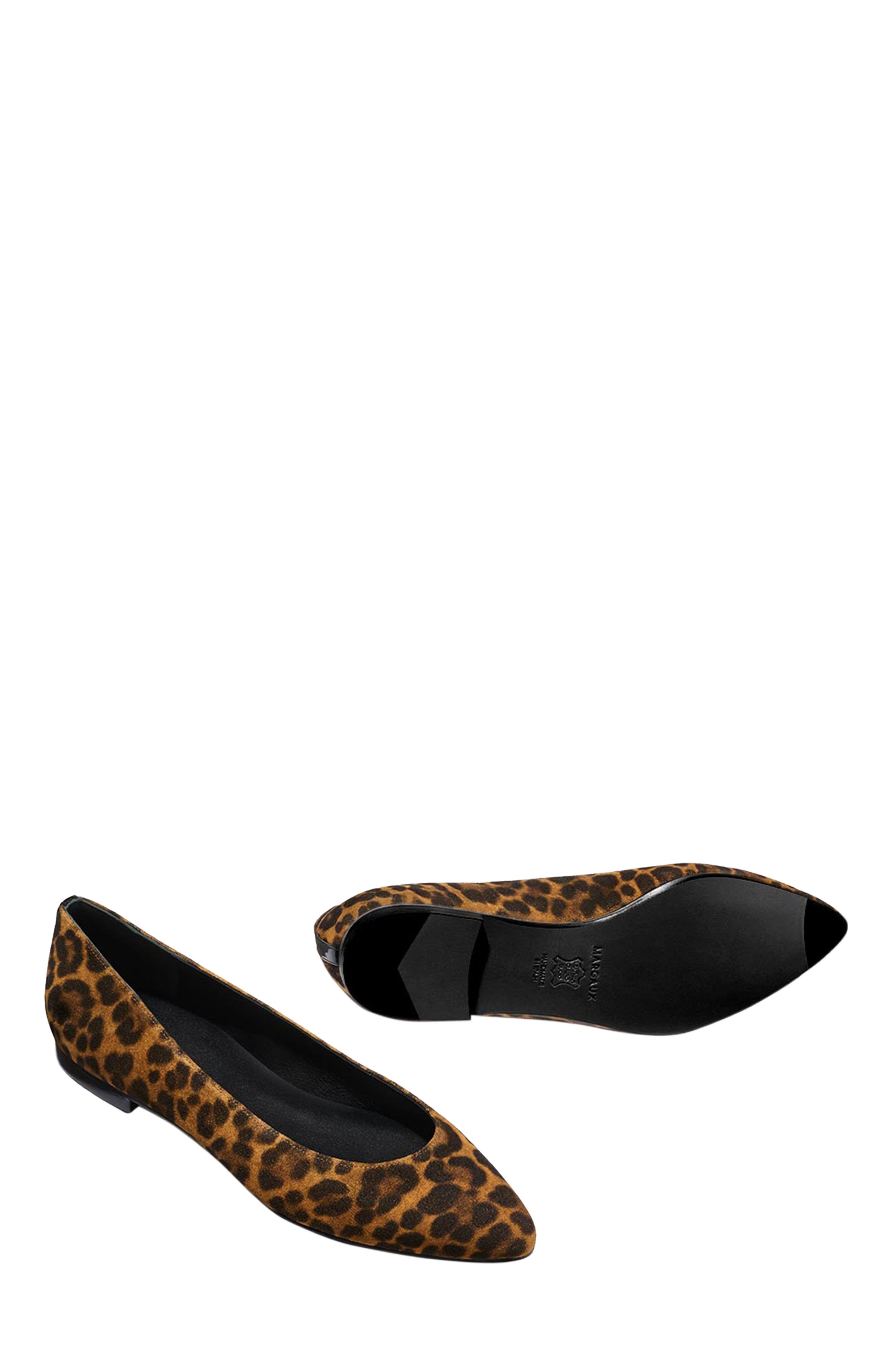 MARGAUX The Pointe Flat, Alternate, color, Leopard Suede