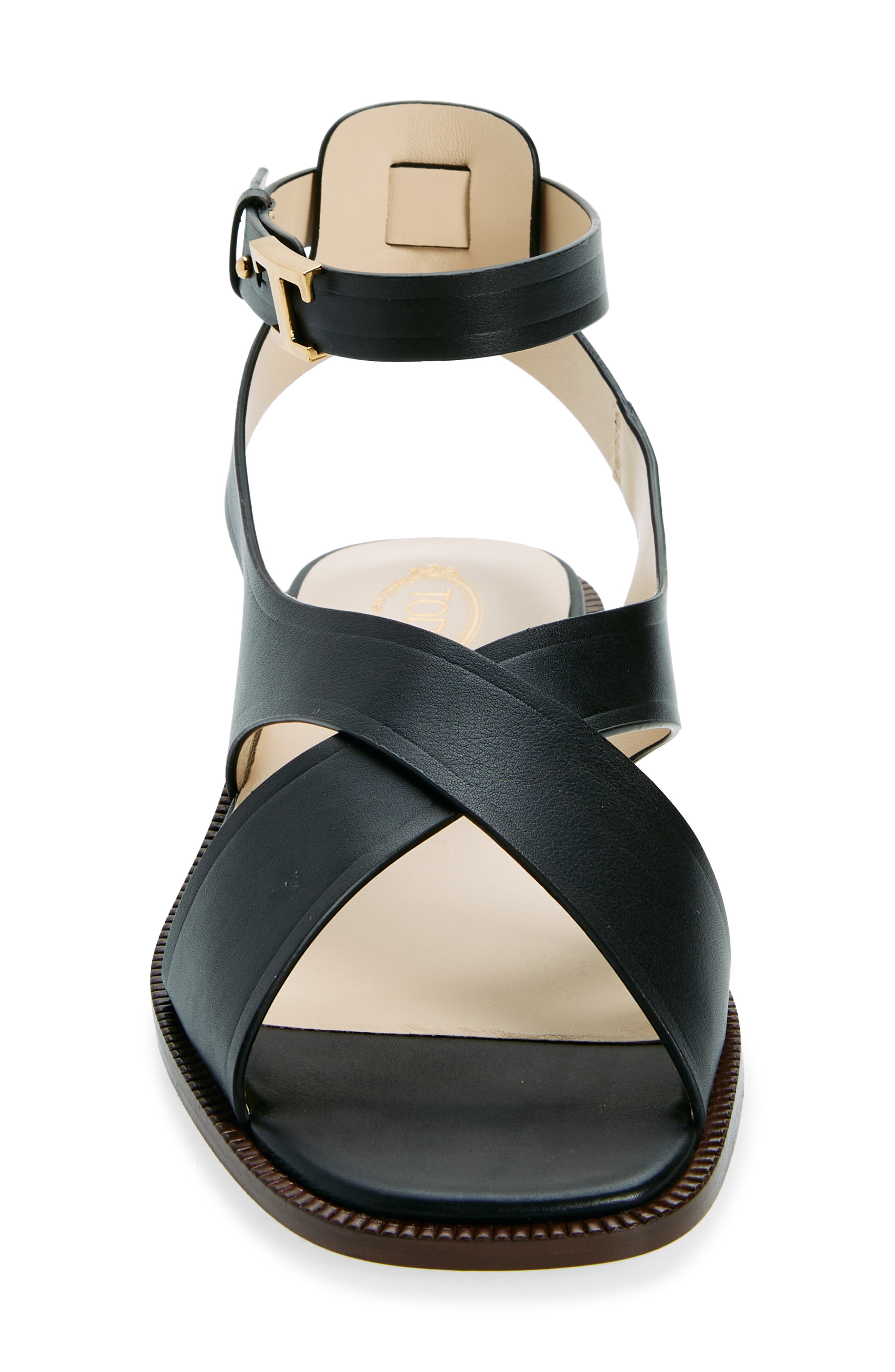 Tod's Crossover Strap Sandal, Alternate, color, 
