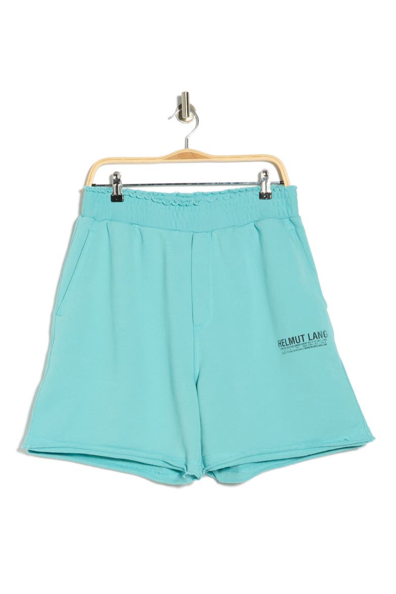 Postcard Pocket Cotton Shorts, Alternate, color, TEAL