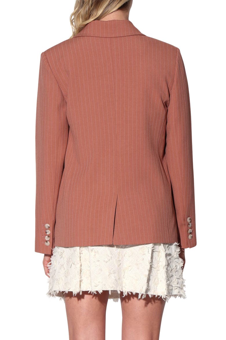 Serena Pinstripe Blazer, Alternate, color, CLAY PINSTRIPE