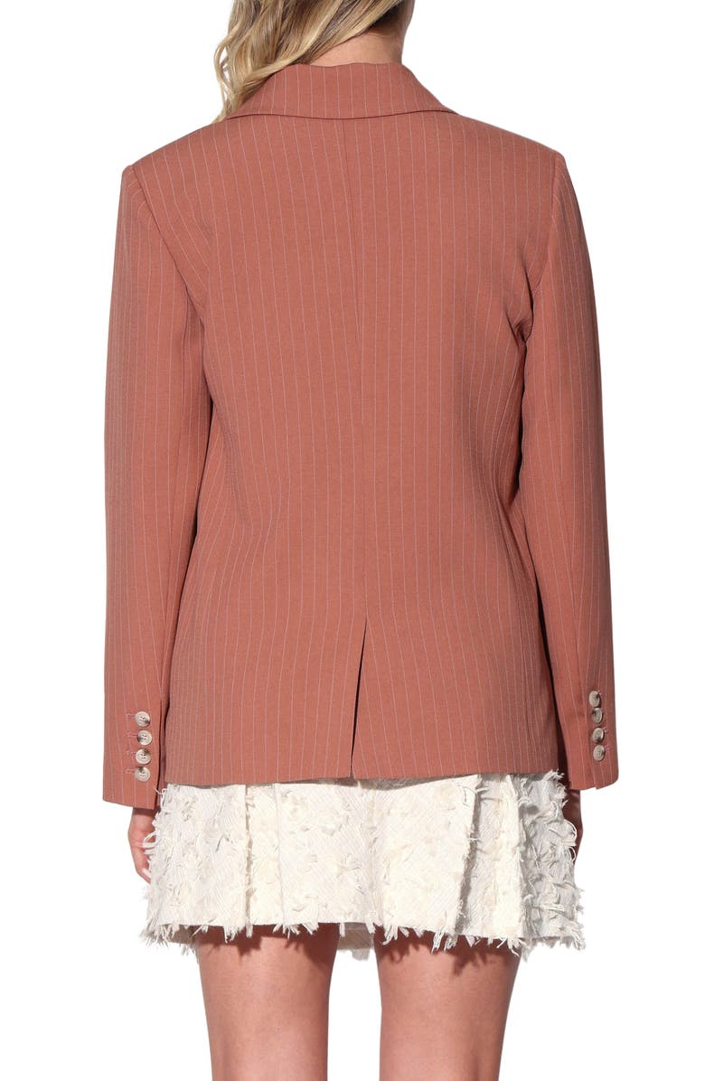 Walter Baker Serena Pinstripe Blazer, Alternate, color, Clay Pinstripe