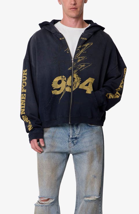 Quiet Graphic Full Zip Hoodie