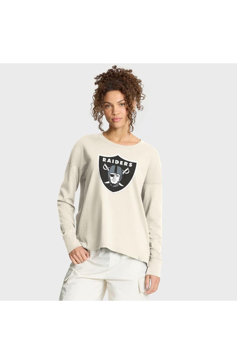 FANATICS Women's Fanatics Cream Las Vegas Raiders Dove Legacy Long Sleeve T-Shirt, Main, color, Cream