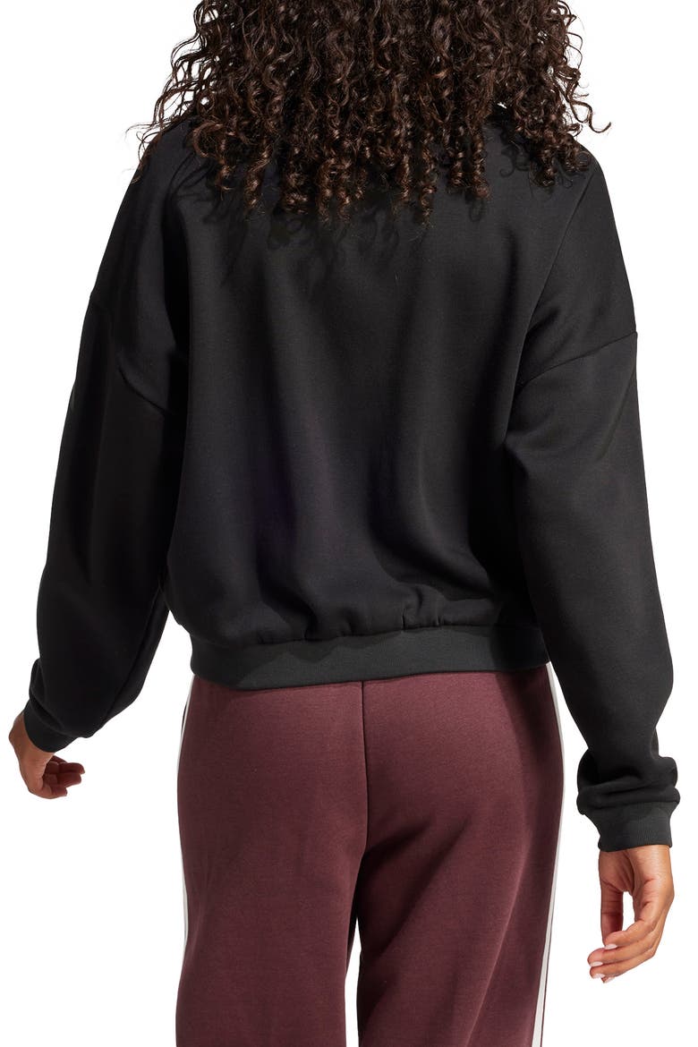 Fleece Bomber Jacket, Alternate, color, BLACK