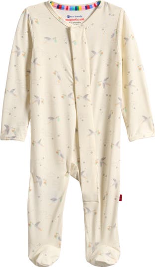 Beary Special Delivery Magnetic Organic Cotton Footie