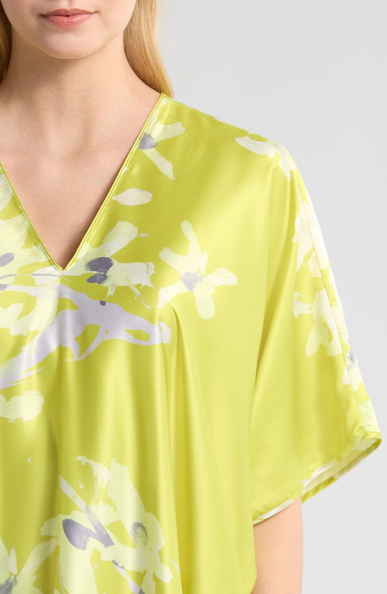 Natori Sumi-E Floral Caftan, Alternate, color, 