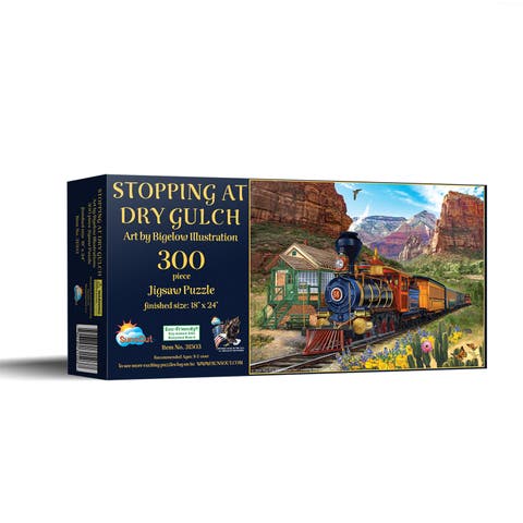 Stopping at Dry Gulch 300 piece Jigsaw Puzzle for Adults