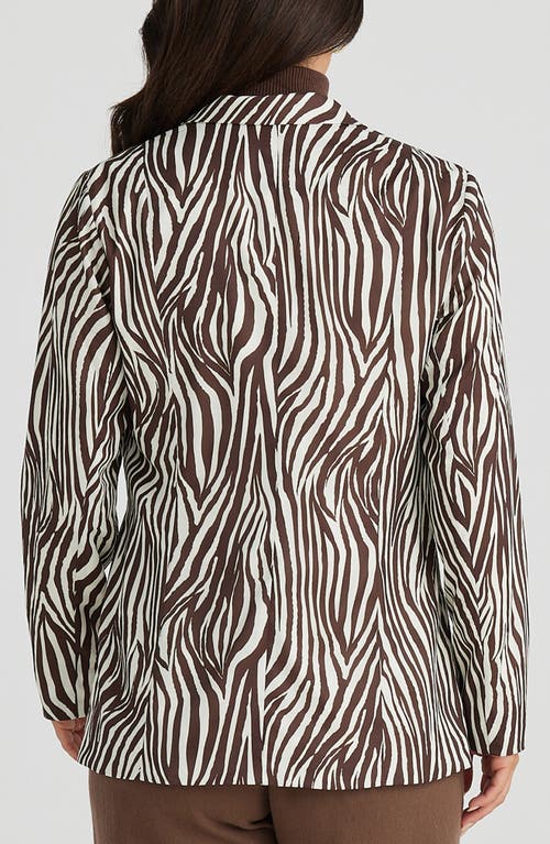 Brave + True Brave+true Blake Abstract Stripe Jacket In Zigby