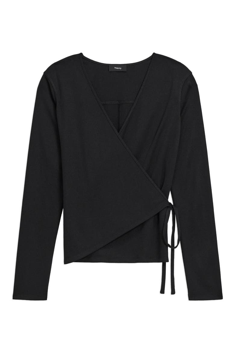 Wrap Sweater, Alternate, color, BLACK - 001