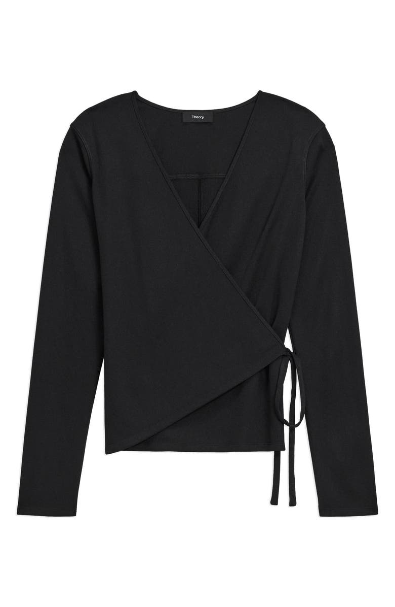 Theory Wrap Sweater, Alternate, color, Black - 001