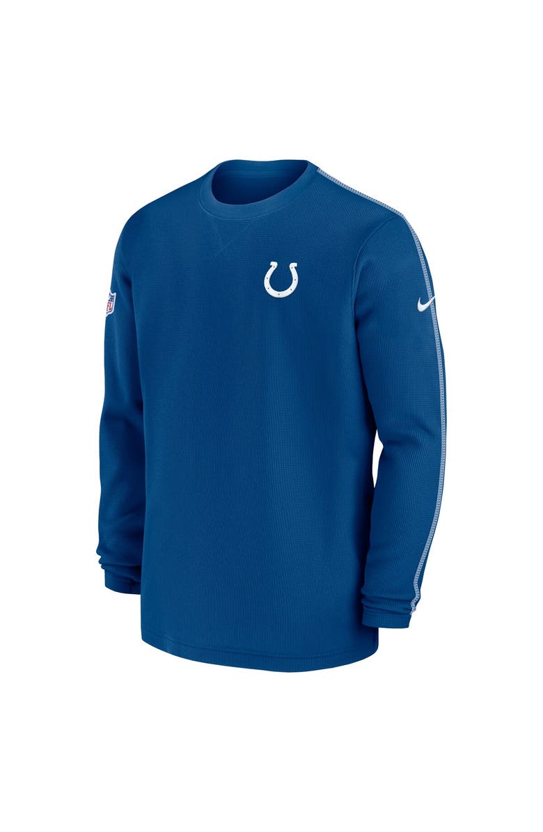 Nike Men's Nike Royal Indianapolis Colts 2024 Sideline Coaches Long Sleeve Top, Alternate, color, Royal