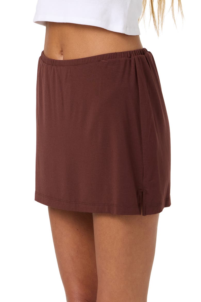 Alyssa Miniskirt, Alternate, color, CHOCOLATE