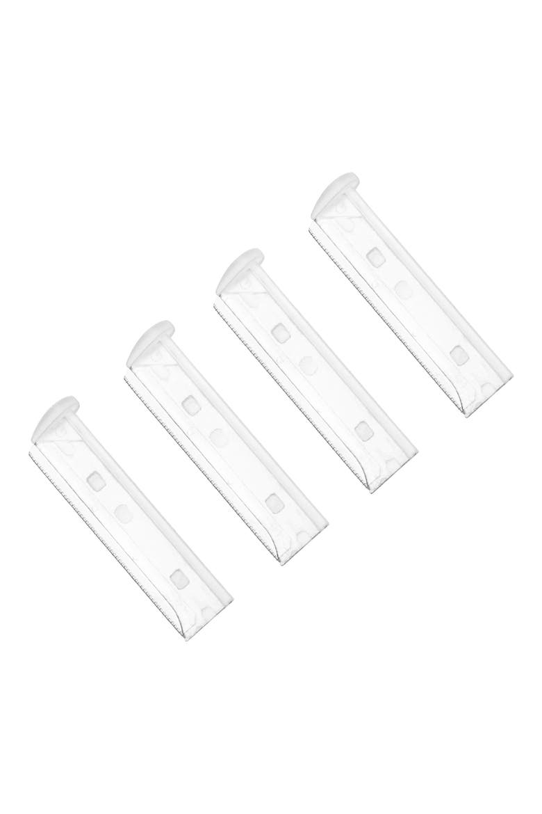 4-Pack Facial Razor Replacement Heads, Main, color, SILVER