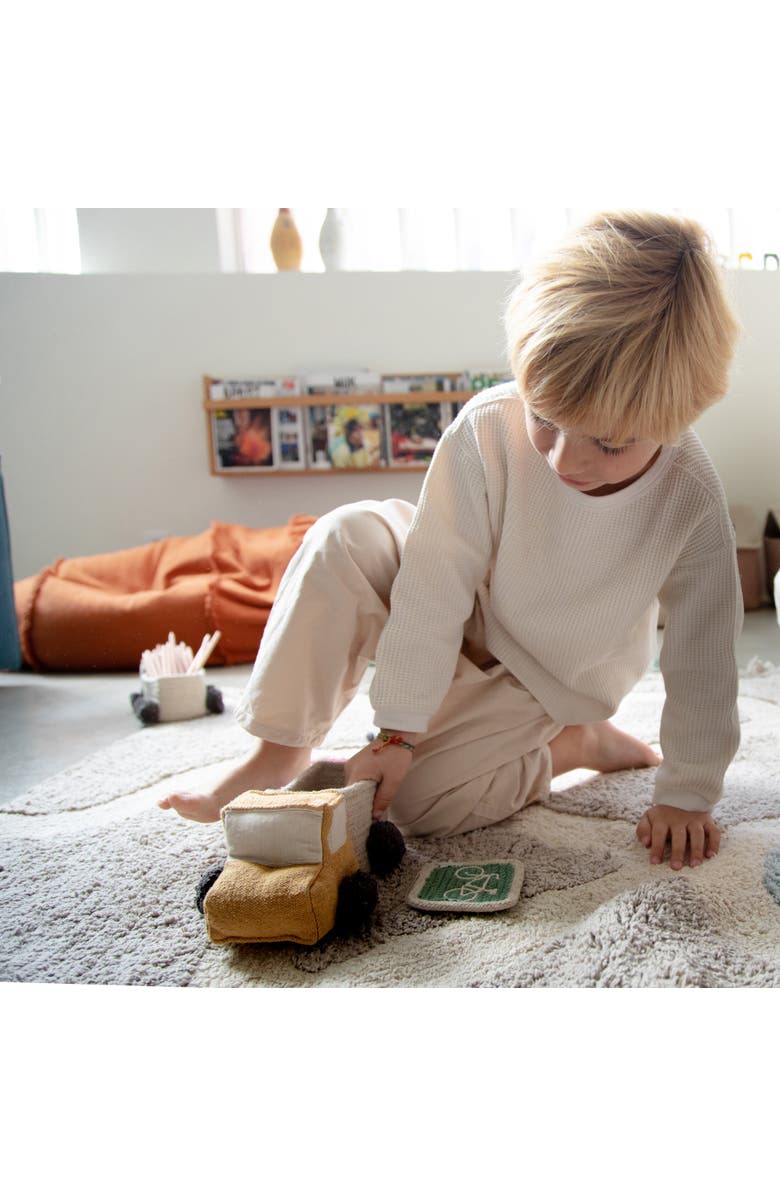 Lorena Canals Set of Mini Baskets Truck, Alternate, color, Blue And Yellow
