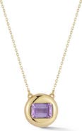 Ember Fine Jewelry 14K Gold Button Necklace
