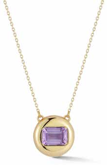 Ember Fine Jewelry 14K Gold Button Necklace