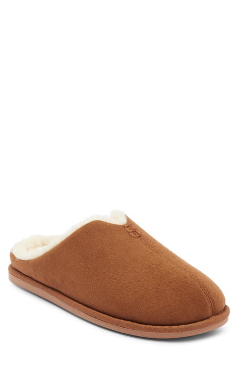 Hudson Faux Shearling Scuff Slipper (Men)