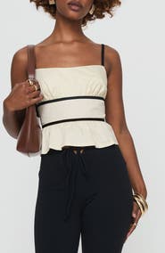 Princess Polly Daxon Organic Cotton Open Back Camisole