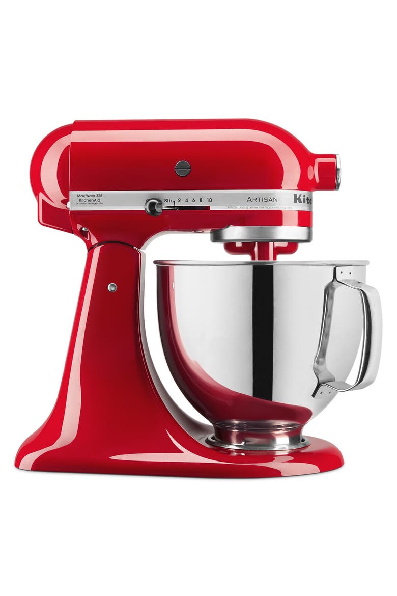 Artisan 5 Quart Tilt-Head Stand Mixer, Main, color, Cherry Tomato