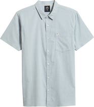 Rip Curl Classic Surf Ourtime Short Sleeve Cotton Button-Up Shirt