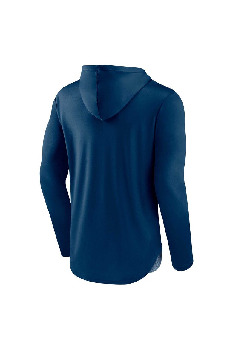 Men's Fanatics Branded Deep Sea Blue Seattle Kraken Podium Defender Pullover Hoodie, Alternate, color, Navy