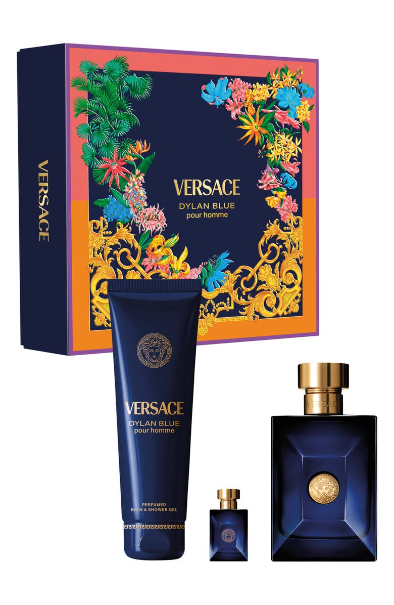 Versace Dylan Blue pour Homme Eau de Toilette Gift Set $178 Value, Main, color,