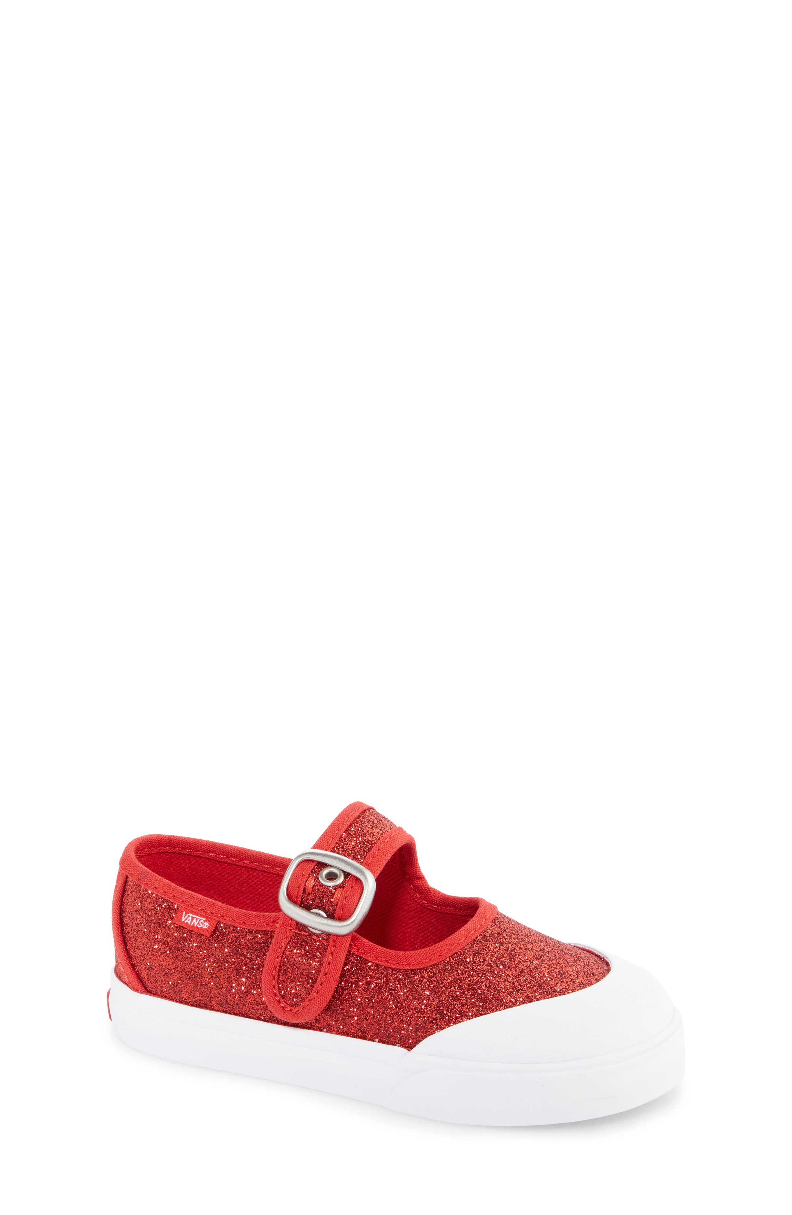 Kids' Mary Jane Sneaker, Main, color, GLITTER RED