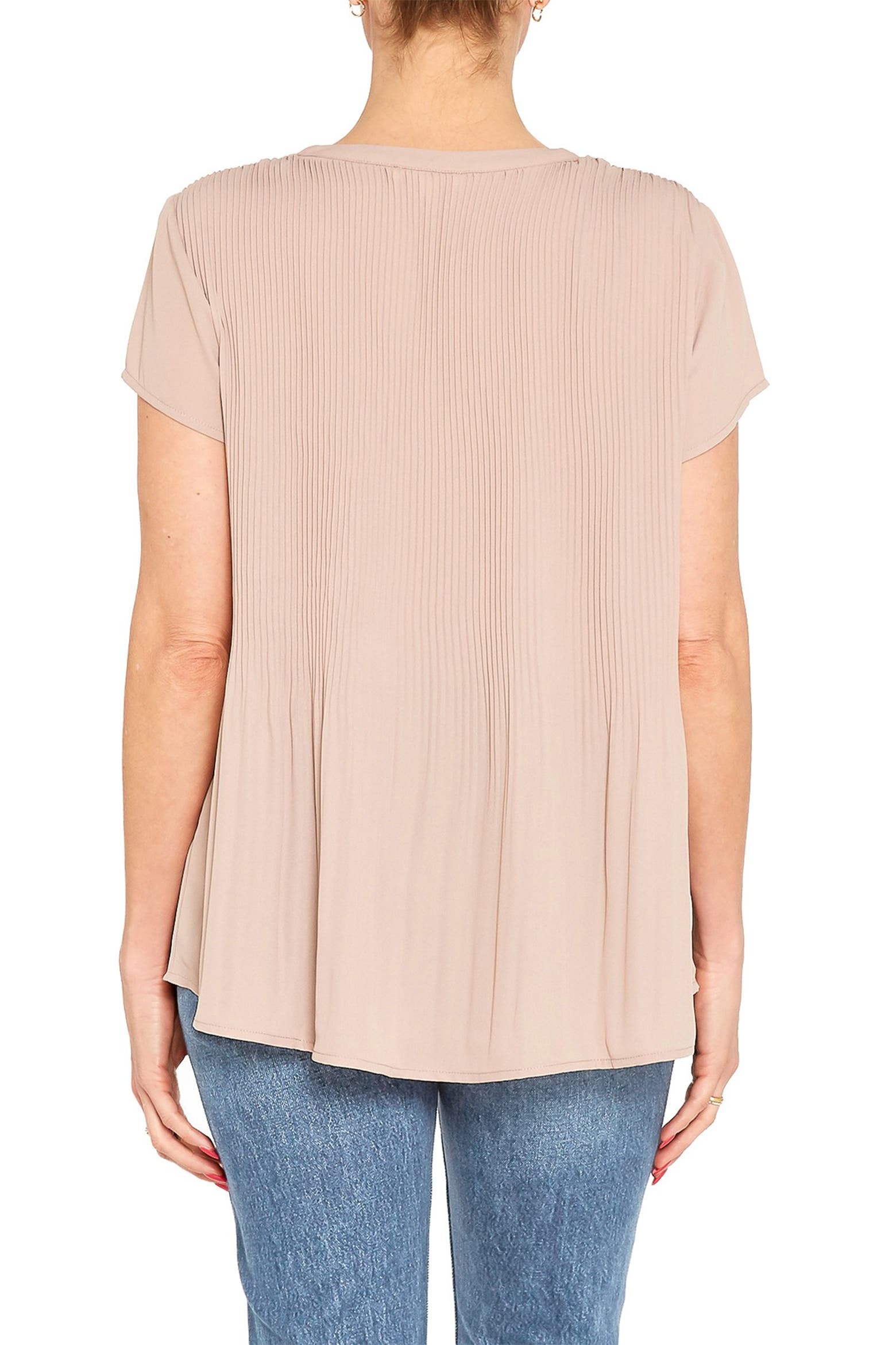 Diffuser Vs Ac Pleione Plisse Pleated V-Neck Blouse (Women) | Nordstromrack