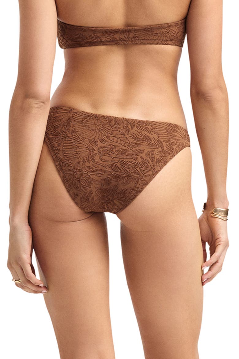 Thalia Textured Bikini Bottoms, Alternate, color, DRIFTWOOD