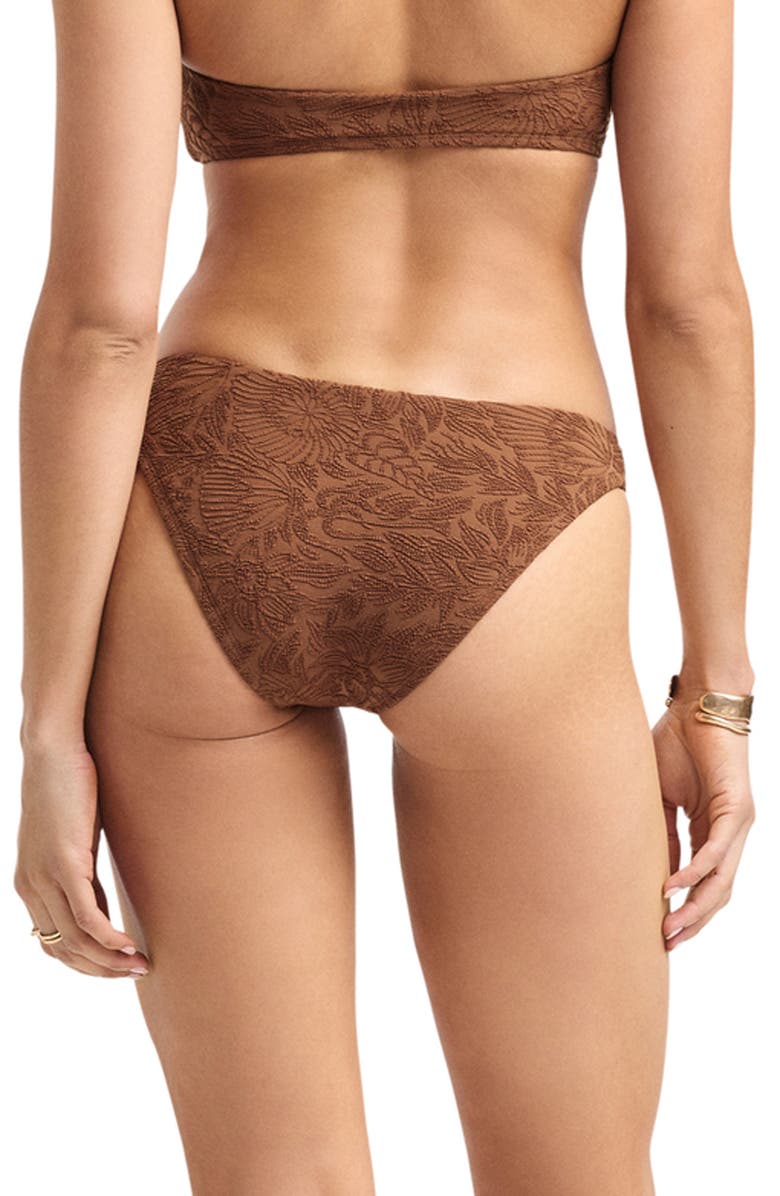 Vitamin A<sup>®</sup> Thalia Textured Bikini Bottoms, Alternate, color, Driftwood