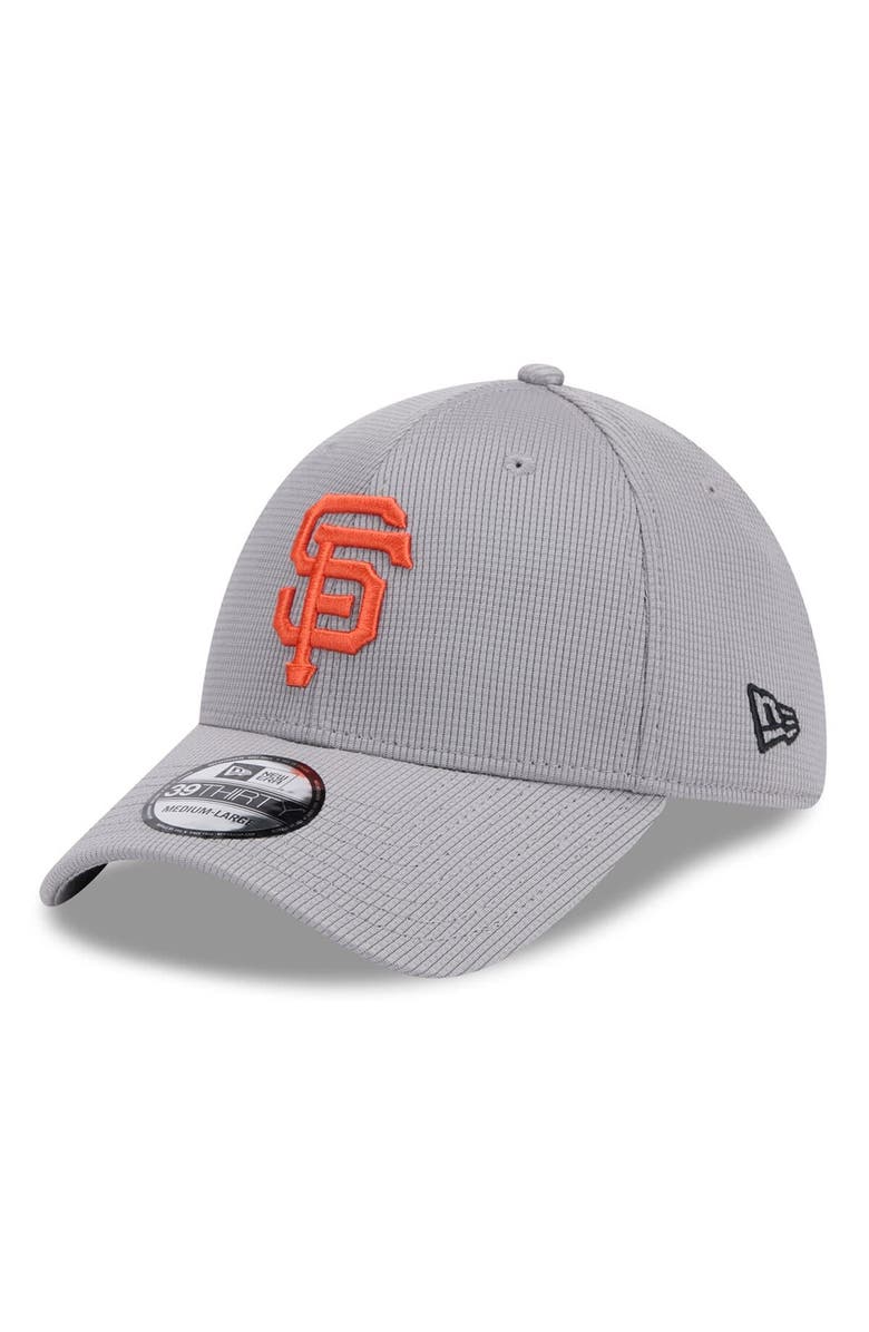 New Era Men's New Era Gray San Francisco Giants Active Pivot 39THIRTY Flex Hat, Main, color, 