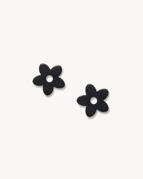 Machete Petite Flower Charms In Black Matte