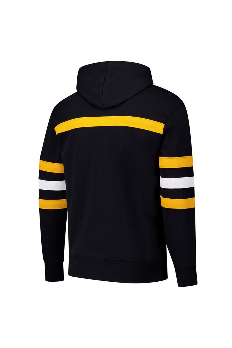 Men's Mitchell & Ness Black Pittsburgh Penguins Head Coach Slogan Pullover Hoodie, Alternate, color, Black