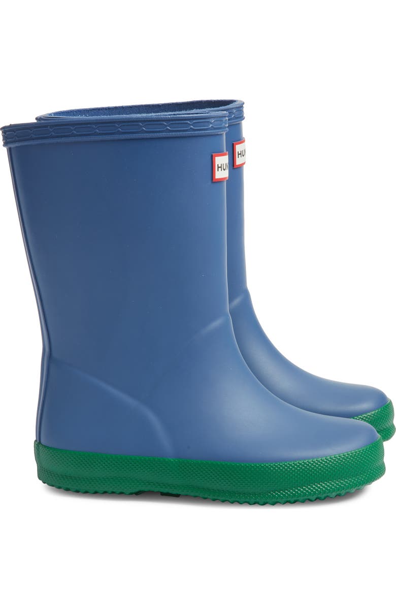 Hunter Kids' Original First Classic Waterproof Rain Boot, Alternate, color,