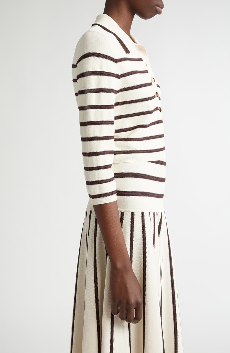 Zimmermann Stripe Crop Polo, Alternate, color,