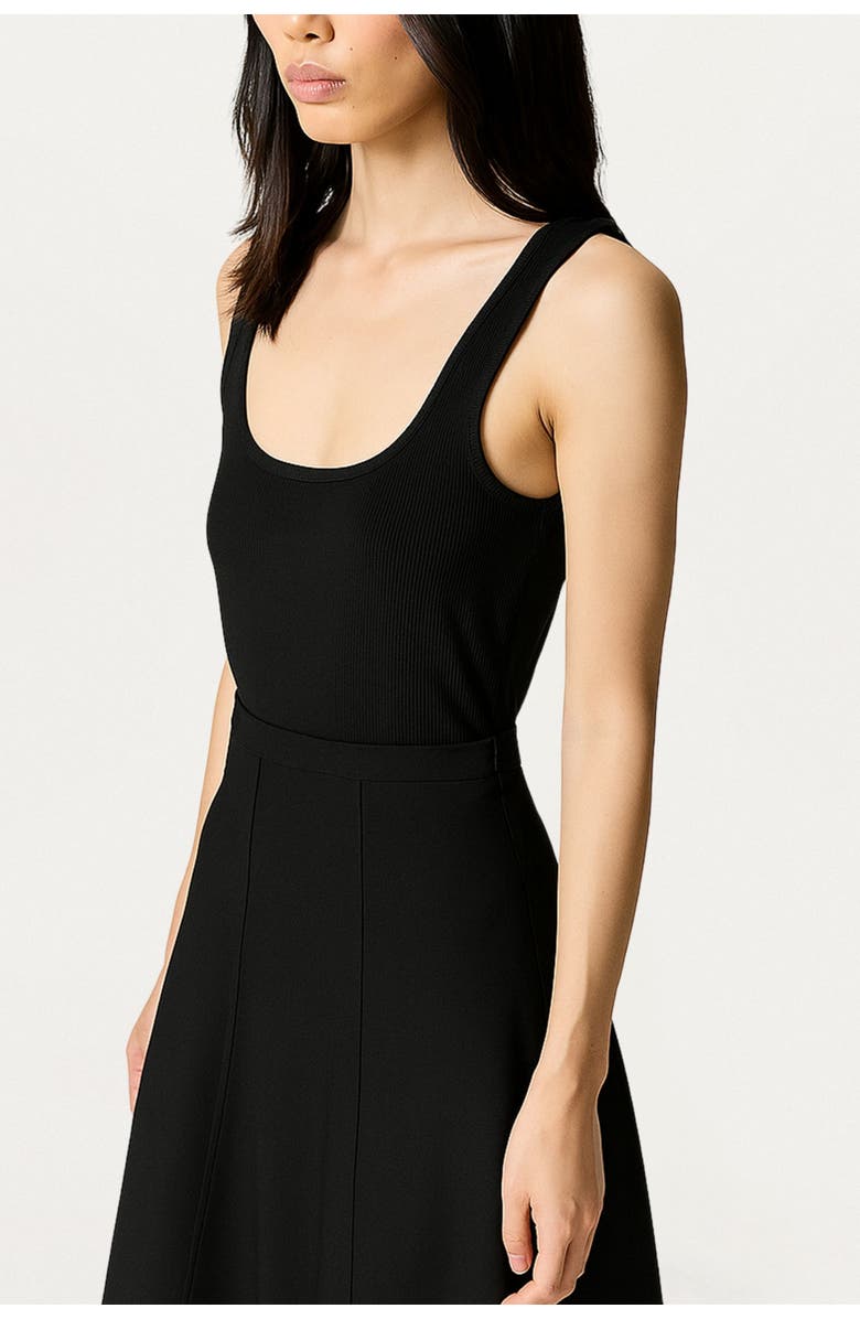 Nocturne Flared Maxi Skirt, Alternate, color, Black