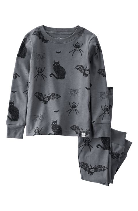 Kids' Print Fitted Organic Cotton Two-Piece Pajamas