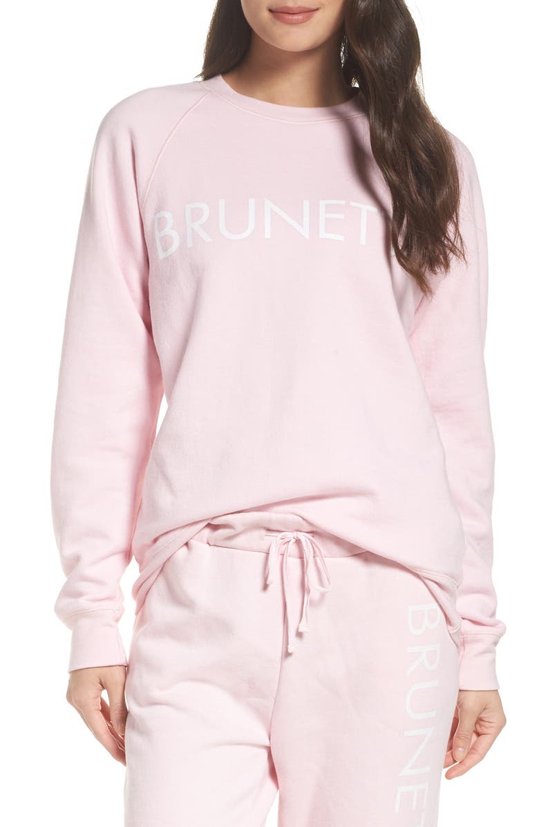 BRUNETTE the Label Brunette Crewneck Sweatshirt, Main, color, 