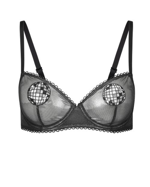 Adore Me Alyshia Unlined Demi Bra In Novelty Grey