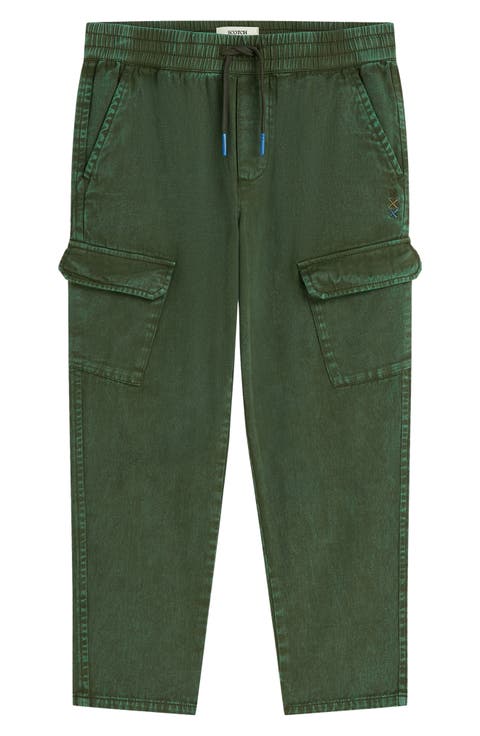 Kids' Peached Cotton Cargo Pants