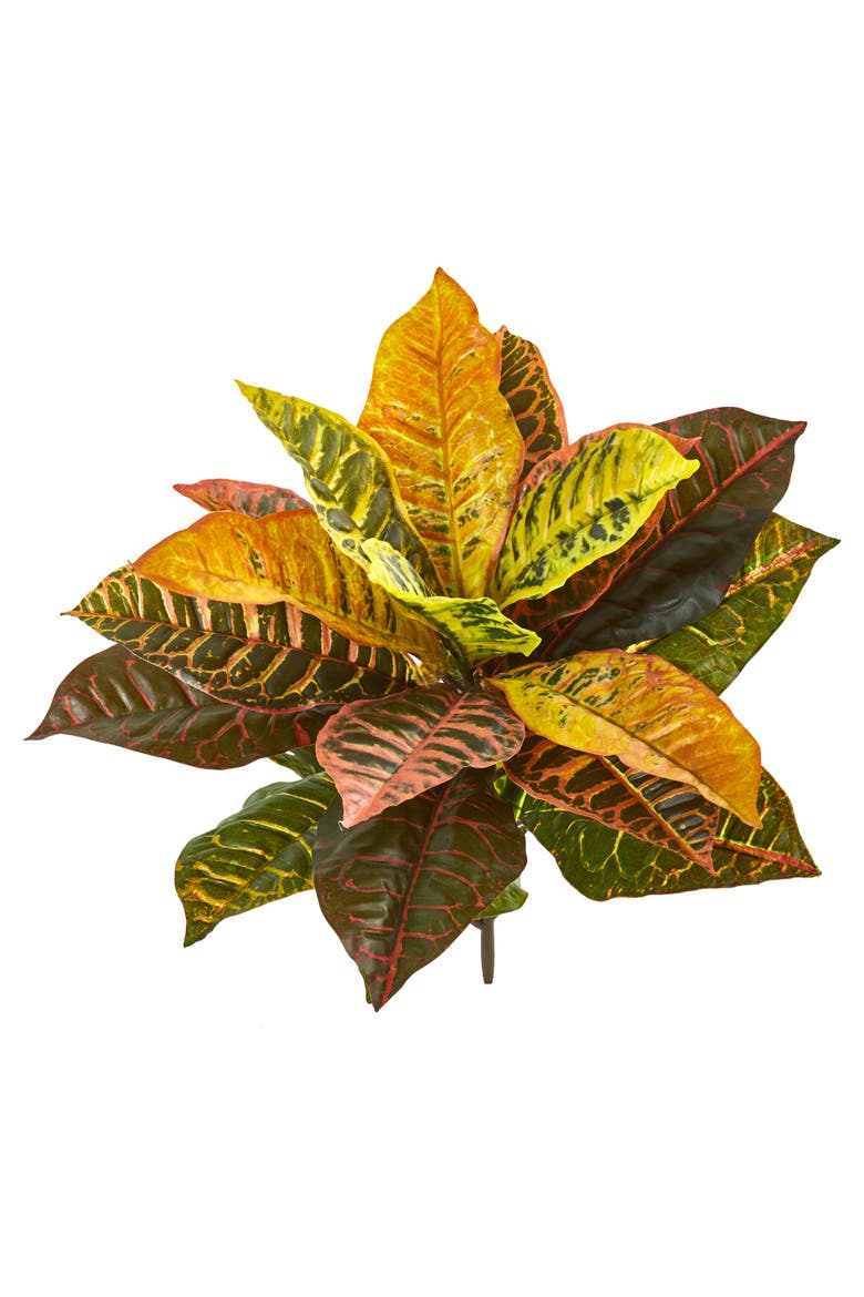 21-in Garden Croton Artificial Plant, Main, color, Mixed