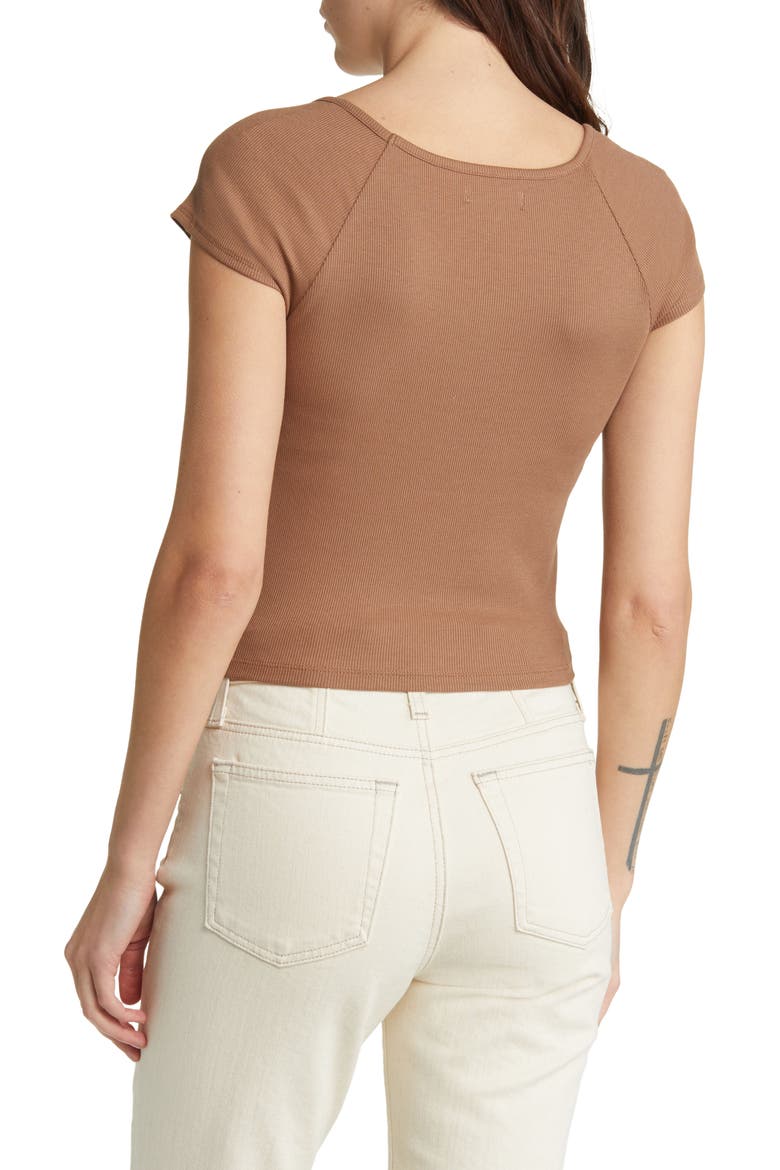 Brightside Square Neck T-Shirt, Alternate, color, STABLE