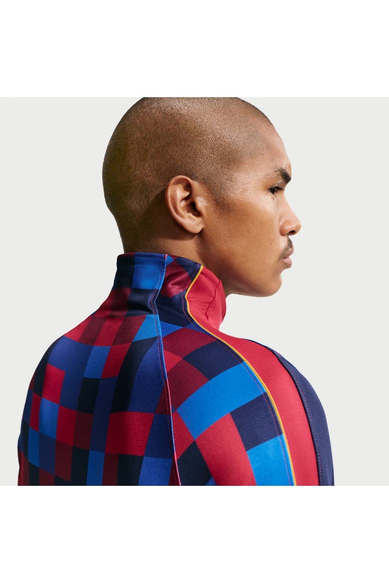 Men's Nike Red Barcelona 2026/27 Strike Drill Quarter-Zip Long Sleeve Top, Alternate, color, Red