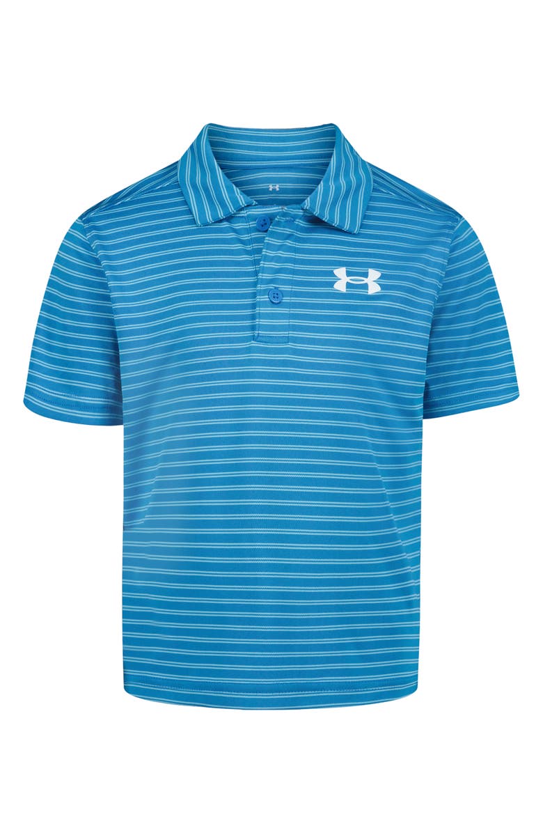 Under Armour Kids' UA Match Play Stripe Performance Polo, Main, color,