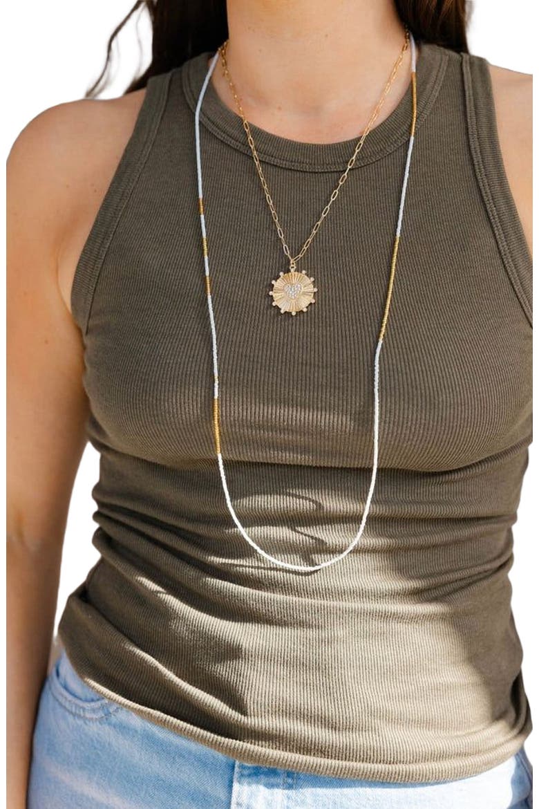 Scarlett Necklace, Alternate, color, Gold