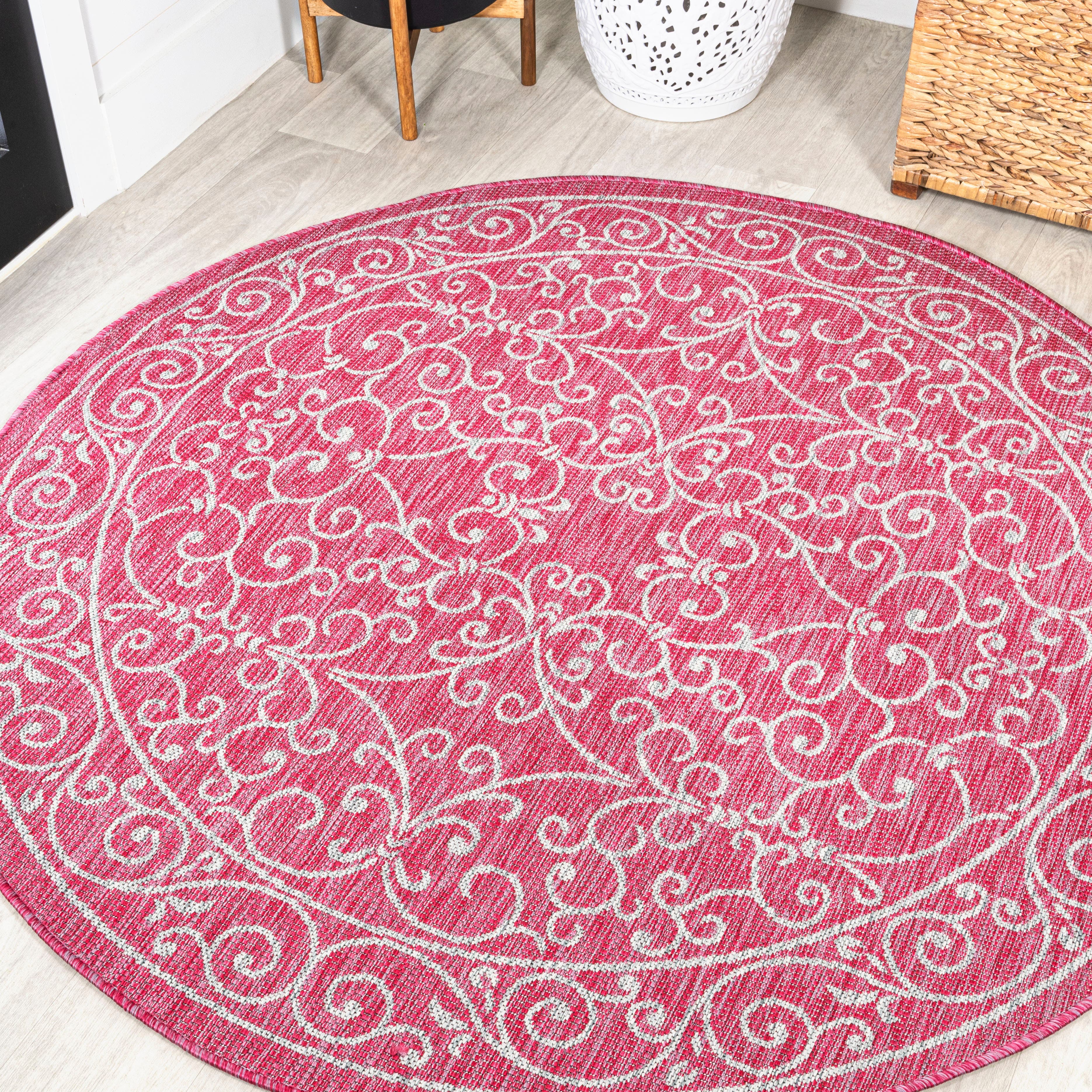 Fuchsia/Light Gray