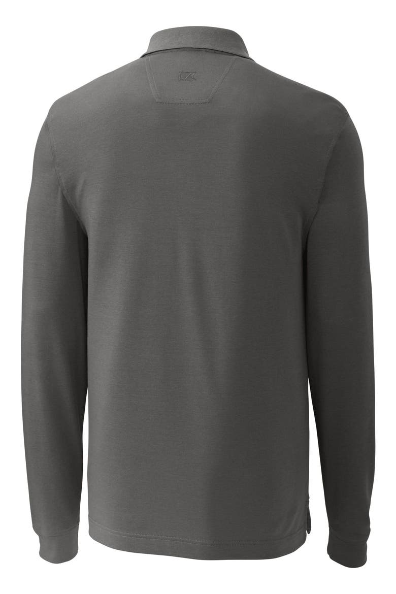 Advantage Tri-Blend Long Sleeve Polo, Alternate, color, ELEMENTAL GREY