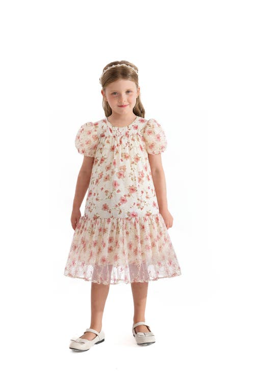 Sweet Cactus Vienna Floral Dress In Pink